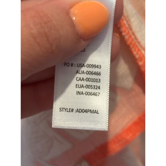 Amuse Society Mala Short Sleeve Floral Woven Linen Dress in Sunrise Size Large - Picture 6 of 7